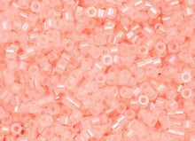 Cylin Seed Beads 11/0 - 25g Bag - Glow in the Dark - Coral AB