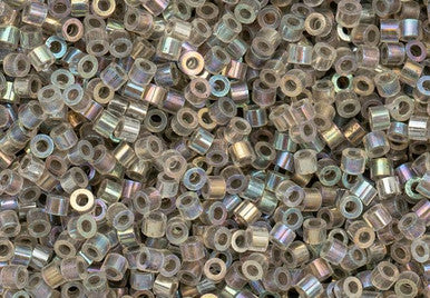 Cylin Seed Beads 11/0 - 25g Bag - Glow in the Dark - Grey AB