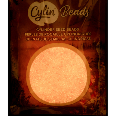 Cylin Seed Beads 11/0 - 25g Bag - Glow in the Dark - Pink Neon
