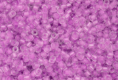 Cylin Seed Beads 11/0 - 25g Bag - Glow in the Dark - Purple