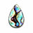 Natural Abalone Shell 14x10mm Side-Drilled Teardrop Bead