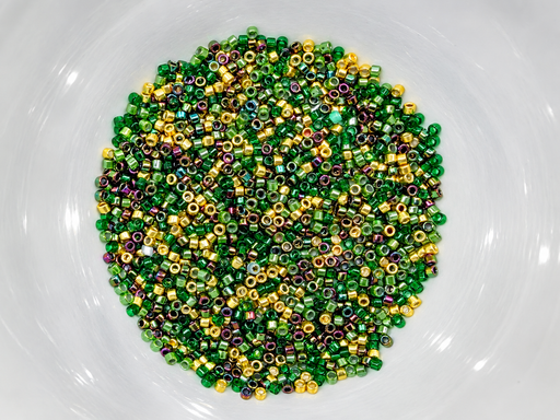 TOHO Treasure Seed Bead Mix - Emerald Gilded