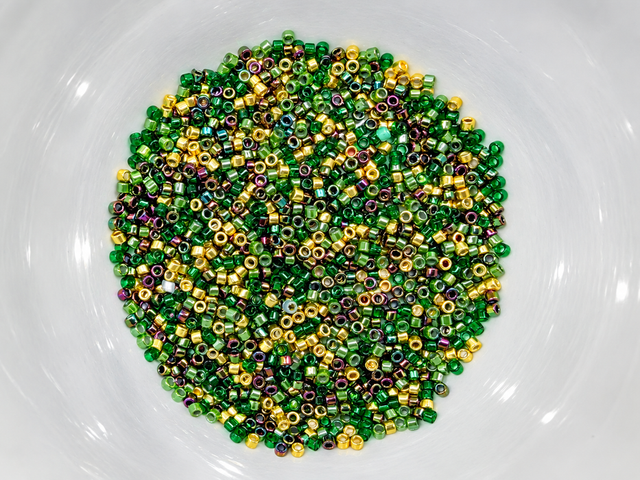 TOHO Treasure Seed Bead Mix - Emerald Gilded