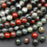 Natural African Bloodstone 6mm Large Hole Round Bead Strand - AAA Grade