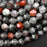 Natural Bloodstone 10mm Star Cut Rounded Bead Strand