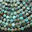 Natural African Turquoise Faceted Coin Bead Strand 6-8mm, 15.5 Inch - AAA Grade