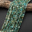 Natural African Turquoise 6x8mm Faceted Oval Bead Strand - AAA Grade