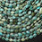 Natural African Turquoise 6x8mm Faceted Oval Bead Strand - AAA Grade