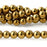 Gold Plated Agate 6mm Round - 15-16 Inch