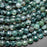 Natural Green Moss Agate 6mm Coin Bead Strand