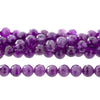 Dakota Stones Gemstone Beads, Purple Amethyst, Faceted Round 8mm (16 Inch Strand)
