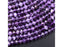 Natural Purple Amethyst 4mm Faceted Rondelle Bead Strand - AAA Grade