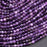 Natural Amethyst 2mm Micro-Faceted Round Bead Strand - AAA Grade