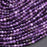 Natural Amethyst 6mm Faceted Round Bead Strand - AAA Grade