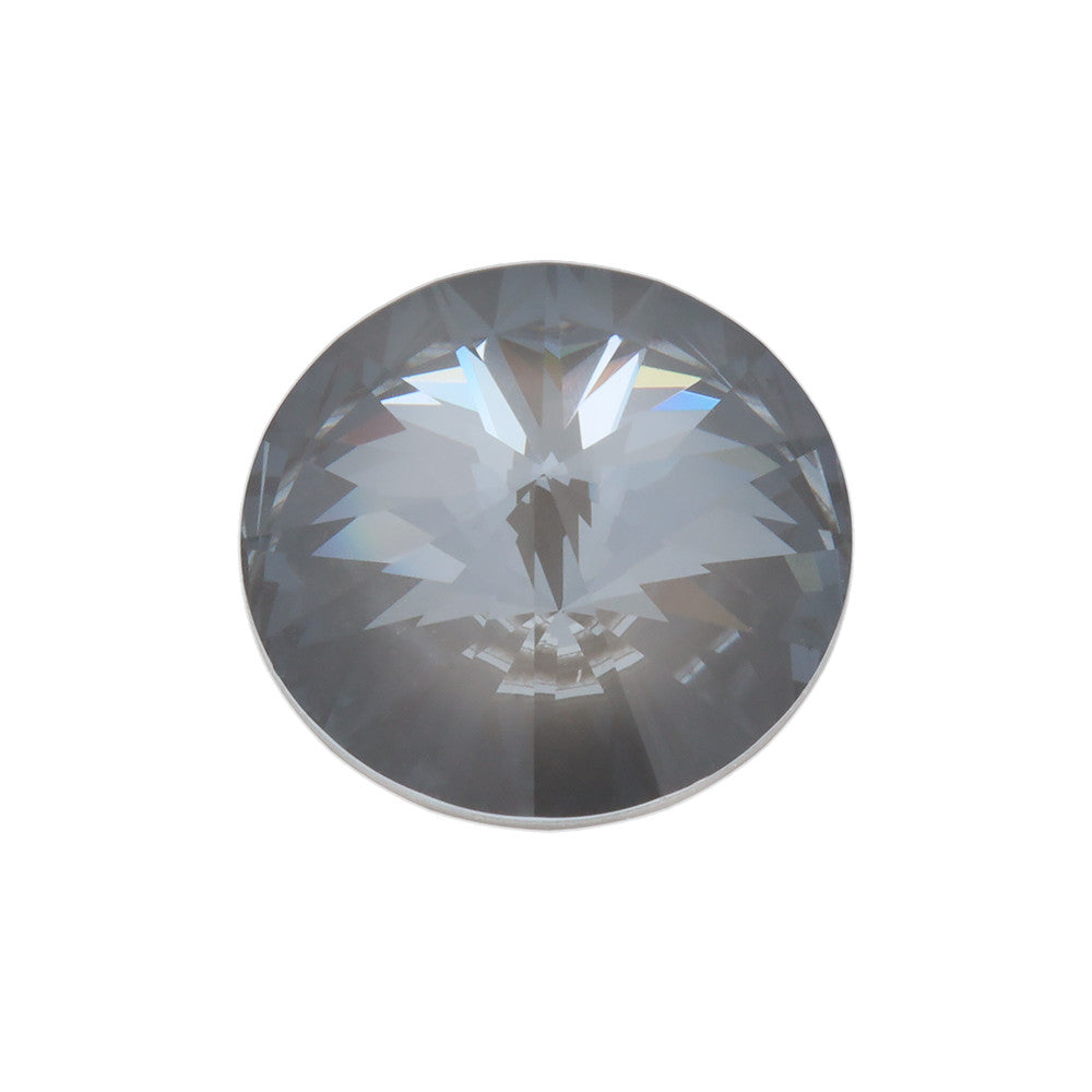 PRESTIGE Crystal, #1122 Rivoli 12mm, Crystal Dark Grey Ignite (1 Piece)