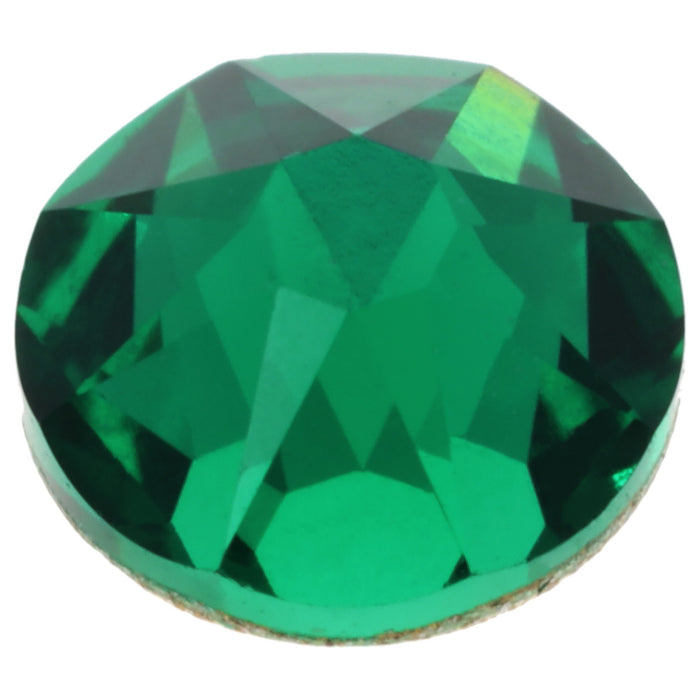PRESTIGE Crystal, #2088 Round Flatback Rhinestone SS12, Majestic Green (1 Piece)