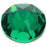 PRESTIGE Crystal, #2088 Round Flatback Rhinestone SS16, Majestic Green (1 Piece)