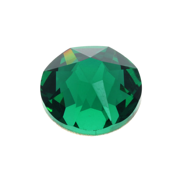 PRESTIGE Crystal, #2088 Round Flatback Rhinestone SS30, Majestic Green (1 Piece)