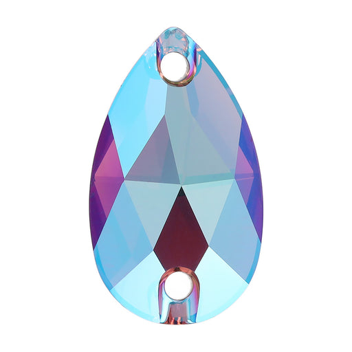 PRESTIGE Crystal, #3230 Teardrop Sew-On Stone 18mm, Amethyst Shimmer (1 Piece)