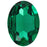 PRESTIGE Crystal, #4127 Fancy Oval Stone 30x22mm, Majestic Green (1 Piece)