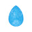 PRESTIGE Crystal, #4320 Pear Fancy Stone 14x10mm, Crystal Electric Blue Ignite (1 Piece)