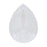 PRESTIGE Crystal, #4320 Pear Fancy Stone 18x13mm, Crystal Electric White Ignite (1 Piece)