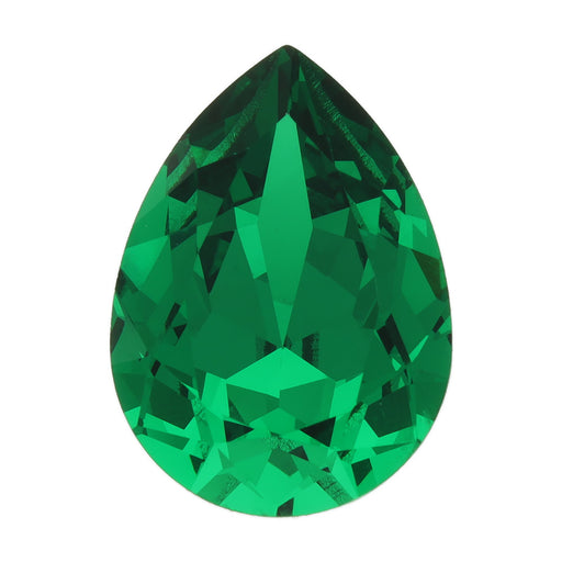 PRESTIGE Crystal, #4320 Pear Fancy Stone 18x13mm, Majestic Green (1 Piece)
