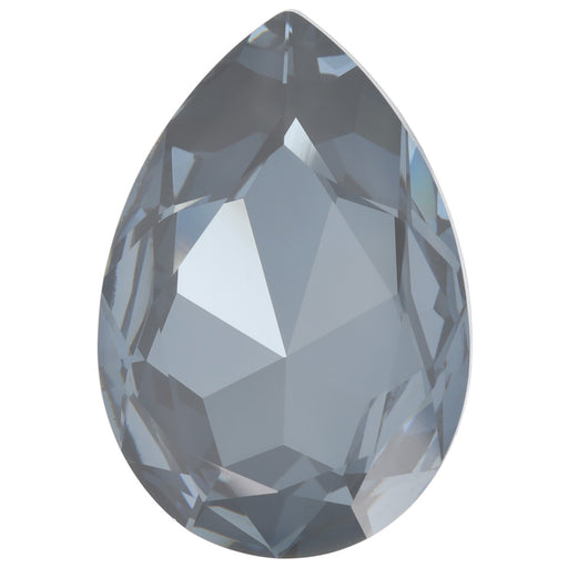 PRESTIGE Crystal, #4327 Pear Fancy Stone 30x20mm, Crystal Dark Grey Ignite (1 Piece)