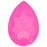 PRESTIGE Crystal, #4327 Pear Fancy Stone 30x20mm, Crystal Electric Pink Ignite (1 Piece)