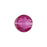 PRESTIGE Crystal, #5034 Daydream Round Bead 8mm Fucshsia (1 Piece)
