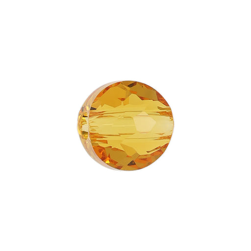 PRESTIGE Crystal, #5034 Daydream Round Bead 8mm Light Topaz (1 Piece)