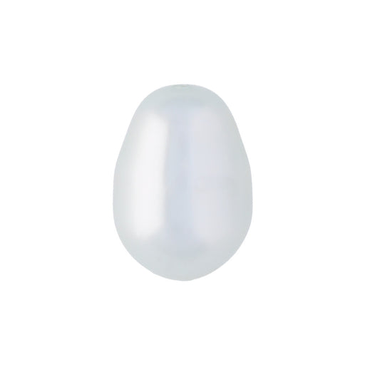 PRESTIGE Crystal, #5821 Pear Shaped Pearl 11x8mm Crystal Moonlight Pearl (1 Piece)