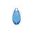 PRESTIGE Crystal, #6010 Briolette Pendant 11x5.5mm Cool Blue (1 Piece)