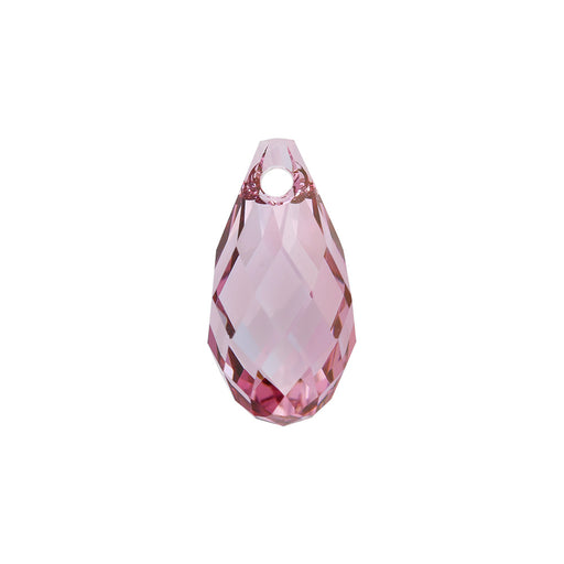 PRESTIGE Crystal, #6010 Briolette Pendant 11x5.5mm Dark Rose (1 Piece)