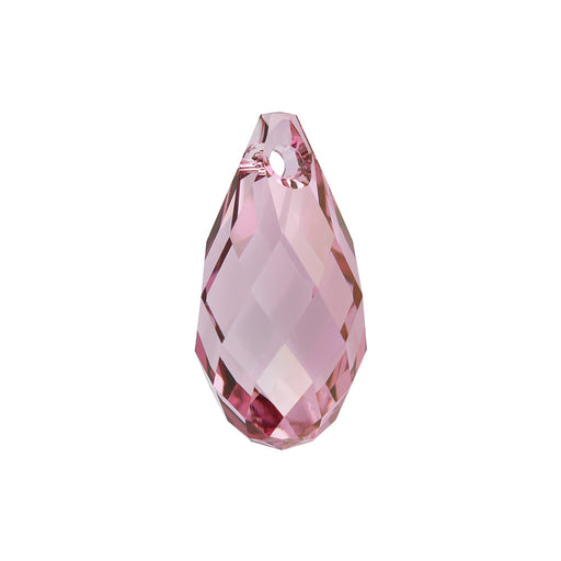 PRESTIGE Crystal, #6010 Briolette Pendant 13x6.5mm Dark Rose (1 Piece)