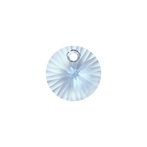 PRESTIGE Crystal, #6428 Disk Pendant 8mm Cool Blue (1 Piece)