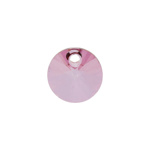 PRESTIGE Crystal, #6428 Disk Pendant 8mm Dark Rose (1 Piece)