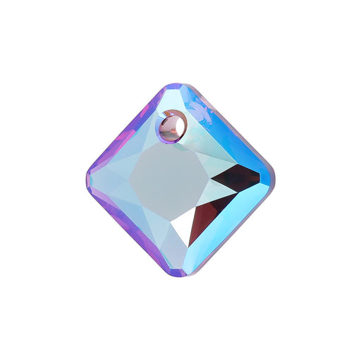 PRESTIGE Crystal, #6431 Princess Cut Pendant 12mm, Amethyst Shimmer (1 Piece)