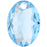 PRESTIGE Crystal, #6438 Elliptic Cut Pendant 16mm, Aquamarine (1 Piece)