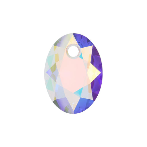 PRESTIGE Crystal, #6438 Elliptic Cut Pendant 11mm, Crystal AB (1 Piece)