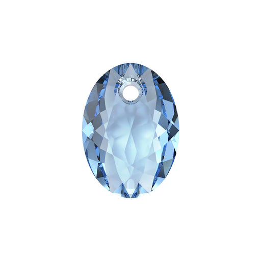 PRESTIGE Crystal, #6438 Elliptic Cut Crystal Pendant 11mm Cool Blue (1 Piece)