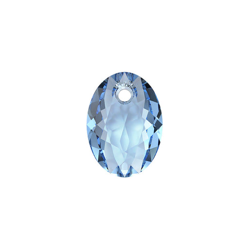PRESTIGE Crystal, #6438 Elliptic Cut Crystal Pendant 9mm Cool Blue (1 Piece)