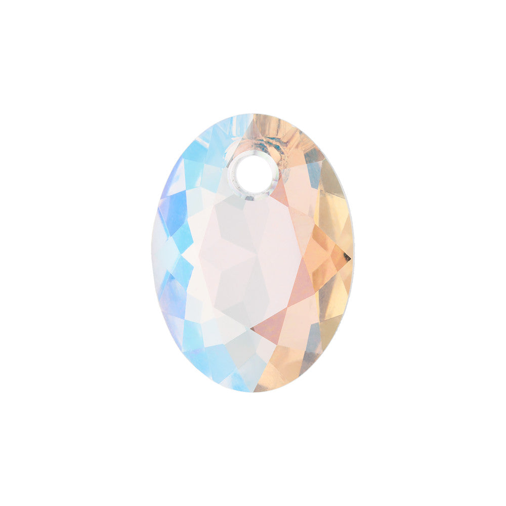 PRESTIGE Crystal, #6438 Elliptic Cut Pendant 11mm, Crystal Shimmer (1 Piece)