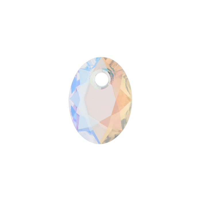 PRESTIGE Crystal, #6438 Elliptic Cut Pendant 9mm, Crystal Shimmer (1 Piece)
