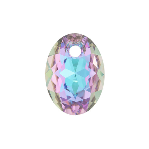 PRESTIGE Crystal, #6438 Elliptic Cut Pendant 11mm, Crystal Vitrail Light (1 Piece)