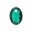 PRESTIGE Crystal, #6438 Elliptic Cut Pendant 11mm, Emerald (1 Piece)