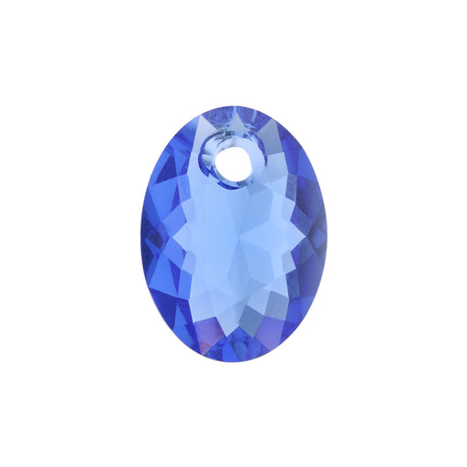 PRESTIGE Crystal, #6438 Elliptic Cut Pendant 11mm, Sapphire (1 Piece)