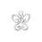 Sterling Silver Charm, Small Cut-Out Butterfly 10.5x10mm, 1 Piece