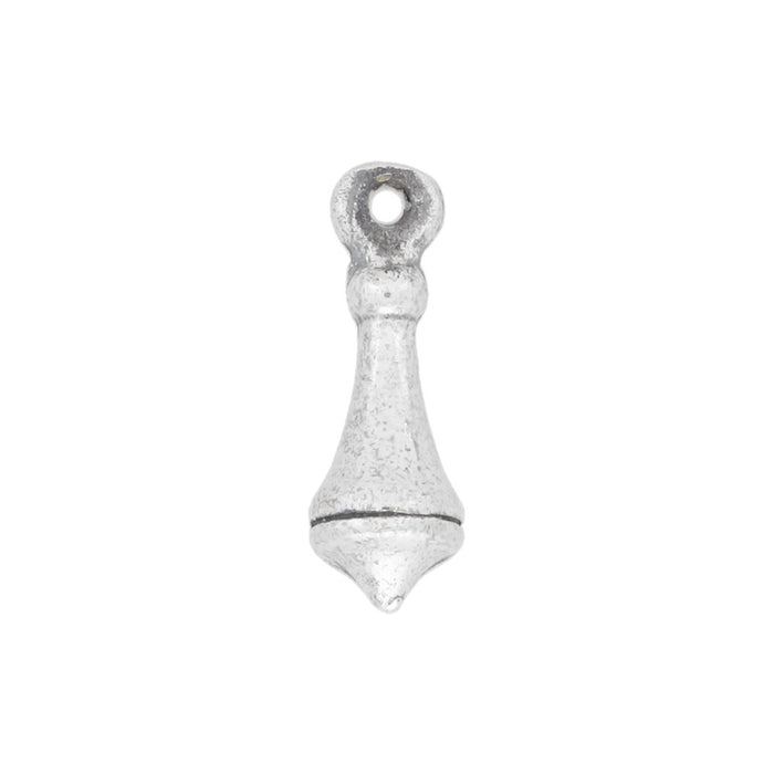 Sterling Silver Charm, Pendulum Spike 12x4.5mm, 1 Piece