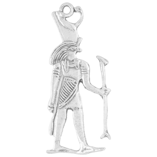 Sterling Silver Charm, Egyptian Horus 32x15mm, 1 Piece